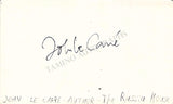 Le Carré, John - Signed Card & Photos