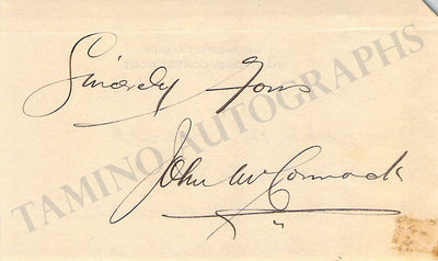 McCormack, John - Signed Clip