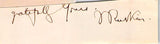 Ruskin, John - Signature Clip & CDV Photo