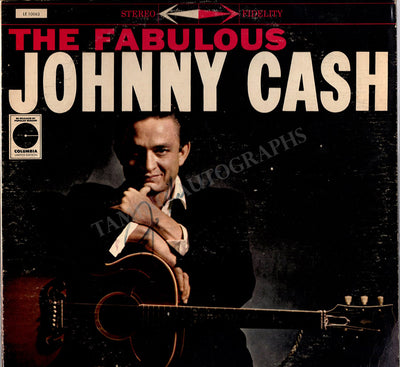 Cash, Johnny - Signed LP Sleeve "The Fabulous Johnny Cash"
