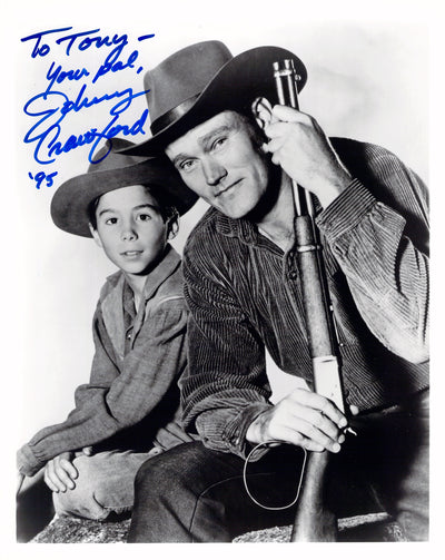 Crawford, Johnny - Signed Photograph in "The Rifleman"