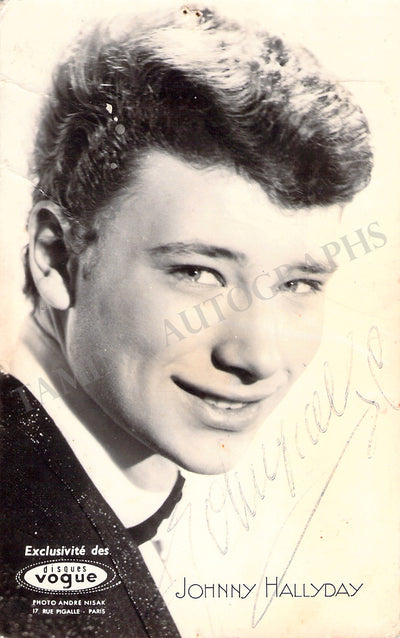 Hallyday, Johnny - Signed Photograph
