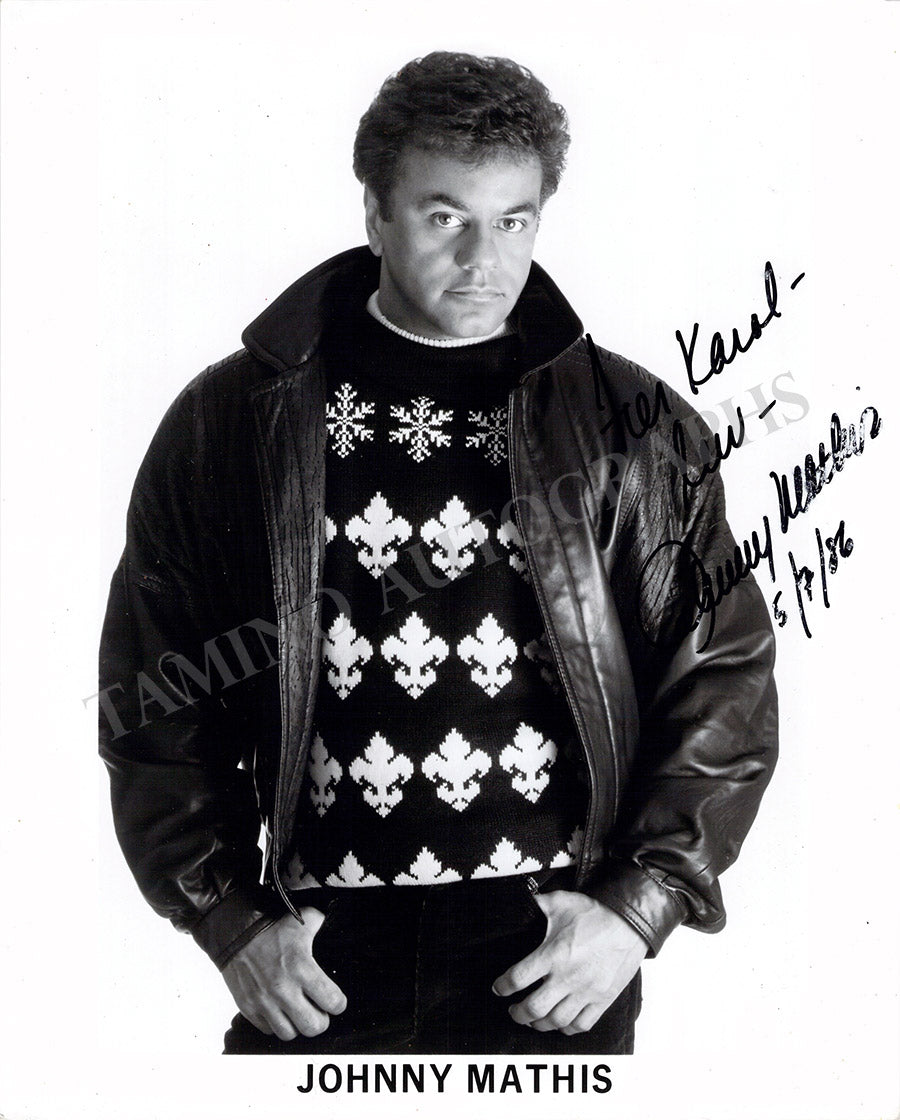 Johnny Mathis Autograph Photograph 1986 – Tamino
