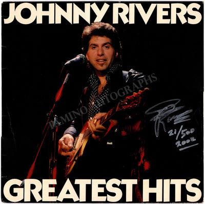 Rivers, Johnny - Signed LP Sleeve "Greatest Hits" 2002