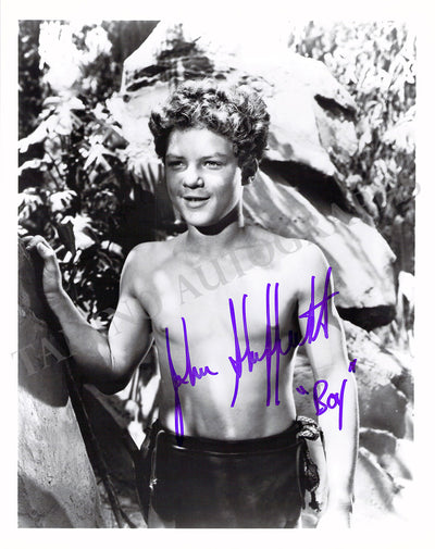Sheffield, Johnny - Signed Photo in "Tarzan"
