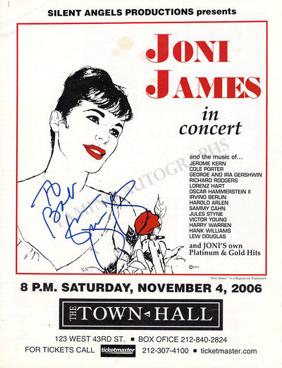James, Joni - Signed Program
