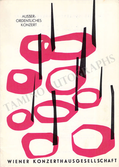 Demus, Jorg - Lot of 14 Concert Programs Vienna 1947-1967