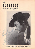 Greco, Jose - Signed Program New York 1951