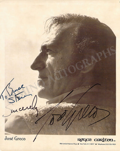 Greco, Jose - Signed Photograph
