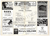 Iturbi, Jose - Set x 3 Concert Program Buenos Aires 1938-39
