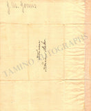 Gomis, Jose Melchior - Autograph Letter Signed 1890