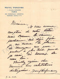 Hofmann, Josef - Autograph Letter Signed 1924