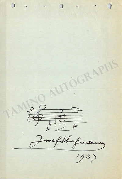 Hoffmann, Josef - Signed Album Page 1937