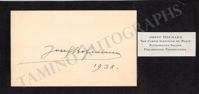 Hoffman, Josef - Signed Card 1938