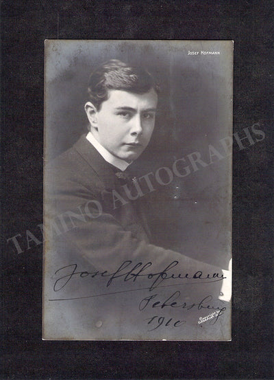 Hofmann, Josef - Signed Photograph 1910