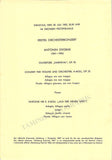 Suk, Josef - Concert Program Salzburg 1963