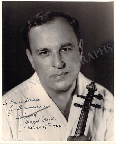 Fuchs, Joseph - Signed Photograph 1946