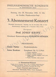 Krips, Josef - Set of 15 Concert Programs Vienna 1937-1966