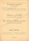 Krips, Josef - Set of 15 Concert Programs Vienna 1937-1966