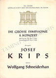 Krips, Josef - Set of 15 Concert Programs Vienna 1937-1966