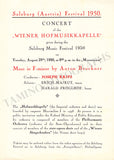 Krips, Josef - Set of 15 Concert Programs Vienna 1937-1966