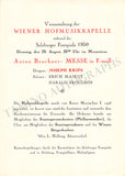 Krips, Josef - Set of 15 Concert Programs Vienna 1937-1966