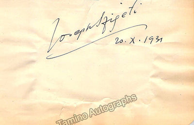 Szigeti, Joseph - Signed Album Page 1931