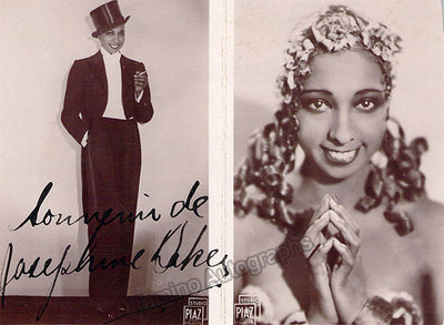 Baker, Josephine - Bouillon, Jo - Set of 2 Signed Photographs