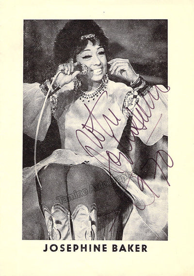 Baker, Josephine - Signed Promotional Brochure