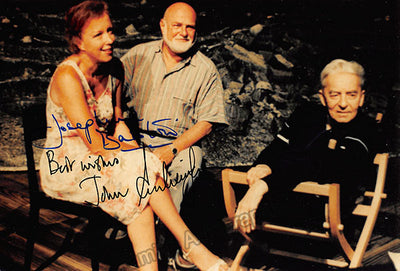 Barstow, Josephine- Schlesinger, John - double signed photograph shown with Herbert von Karajan