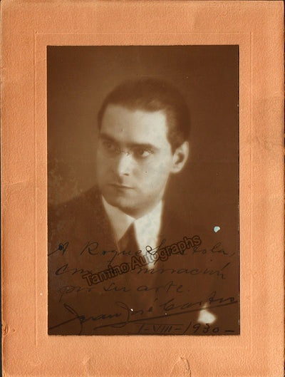 Castro, Juan Jose - Signed Photograph 1930