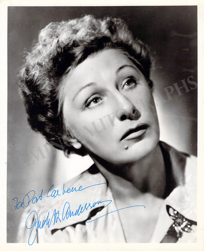 Anderson, Judith - Signed Photograph