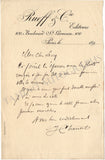 Chancel, Jules - Set of 2 Autograph Letters Signed