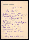 Claretie, Jules - Set of 2 Autograph Letters Signed