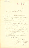 Pasdeloup, Jules - Set of 4 Autograph Letters Signed 1877-1881