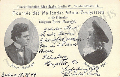 Sachs, Jules - Autograph Note Signed 1899