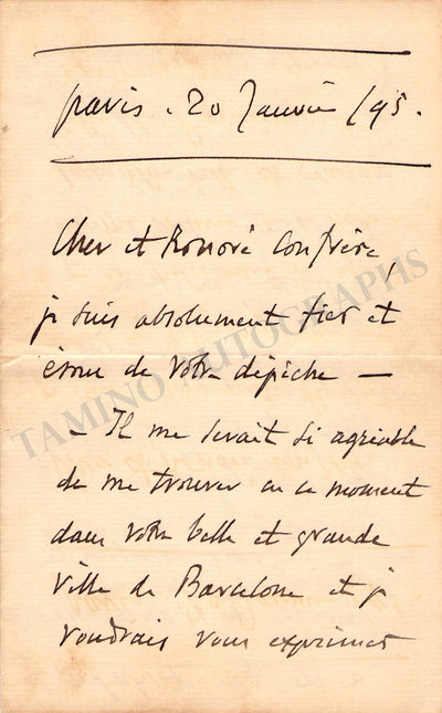 Signed Letter (1895)