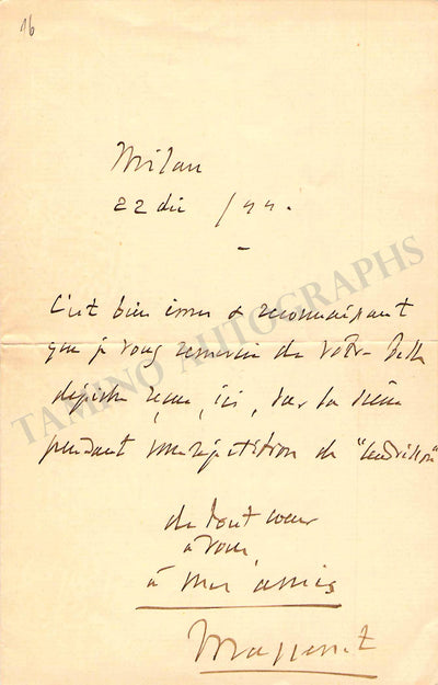 Autograph Note Signed (1894)