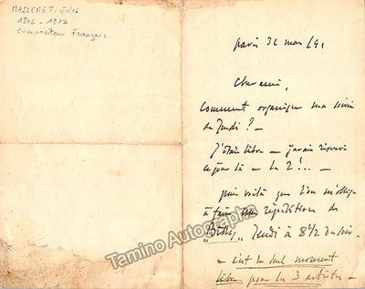 Autograph Letter Signed (1891)