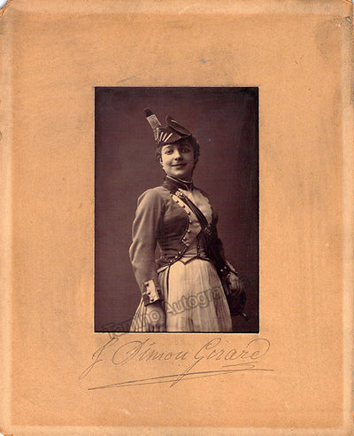 Simon-Girard, Juliette - Signed Photograph in Fille du Regiment