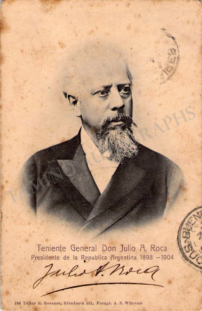 Roca, Julio Argentino - Signed Photograph