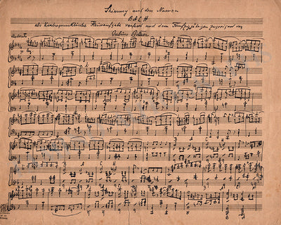 Bittner, Julius - Autograph Manuscript