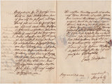 Stieghelli, Julius Georg - Autograph Letter Signed 1843