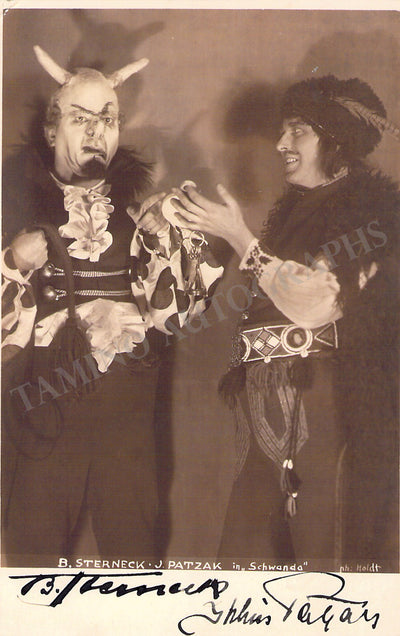 Patzak, Julius - Sterneck, Berthold - Signed Photograph in "Schwanda"