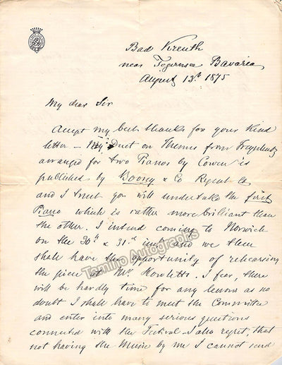 Signed Letter (1875)