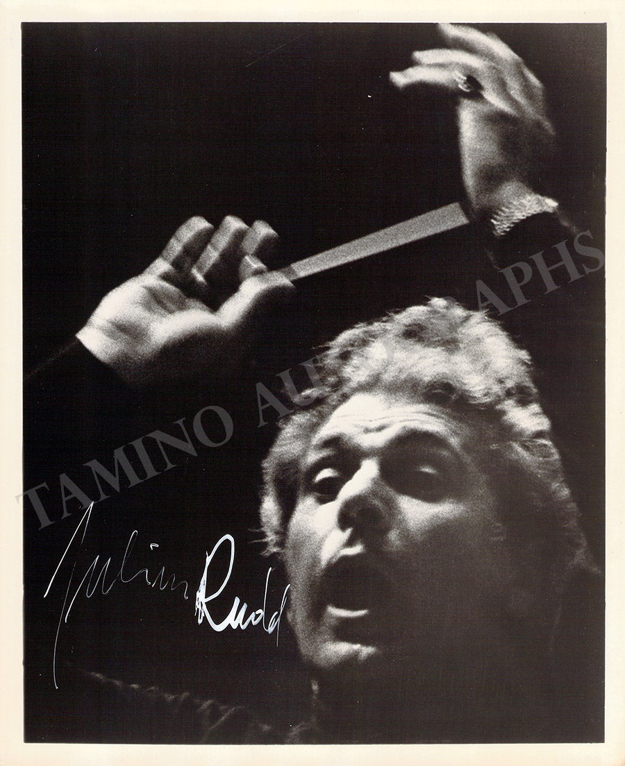 Julius Rudel Autographs Signed Photos – Tamino Autographs