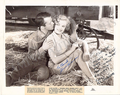 Haver, June - McCallister, Lon - Signed Photograph in "Scudda Ho! Scudda Hay!"