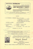 Bjorling, Jussi - Signed Program Budapest 1937