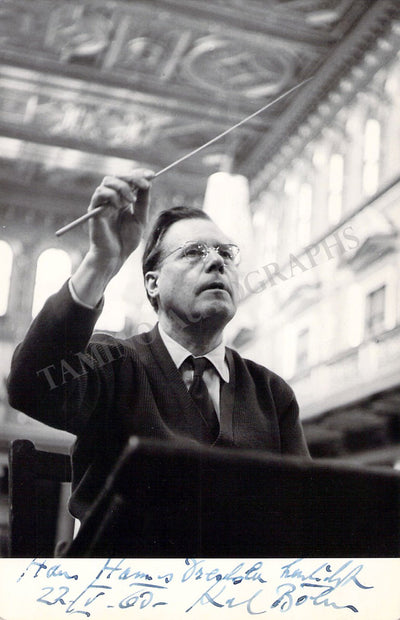 Bohm, Karl - Signed Photograph 1960