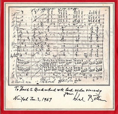 Bohm, Karl - Signed Print  (1967)